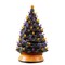 Casafield Hand Painted Ceramic Christmas Tree, 24-Inch Pre-Lit Tree with 148 Multi Color Lights and 2 Star Toppers